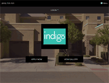 Tablet Screenshot of liveatindigo.com